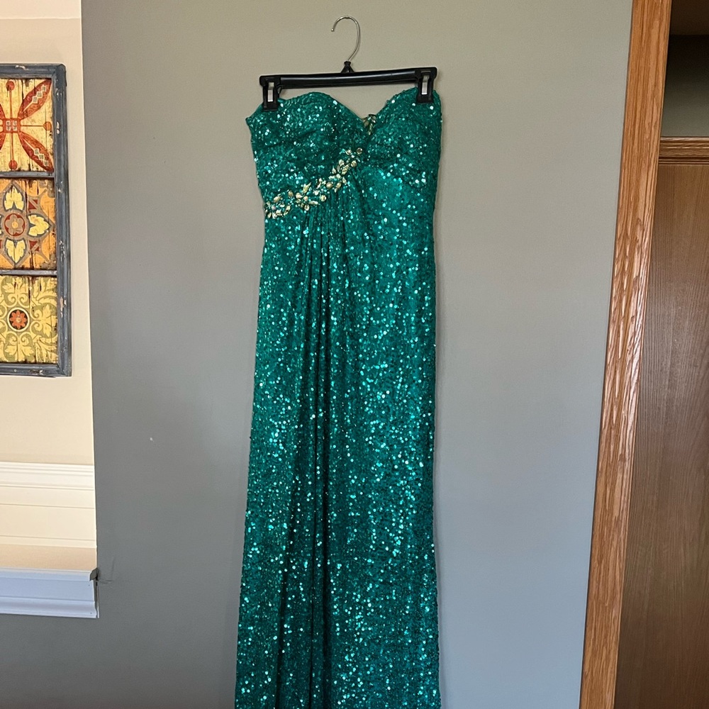 Teal sparkle Dress